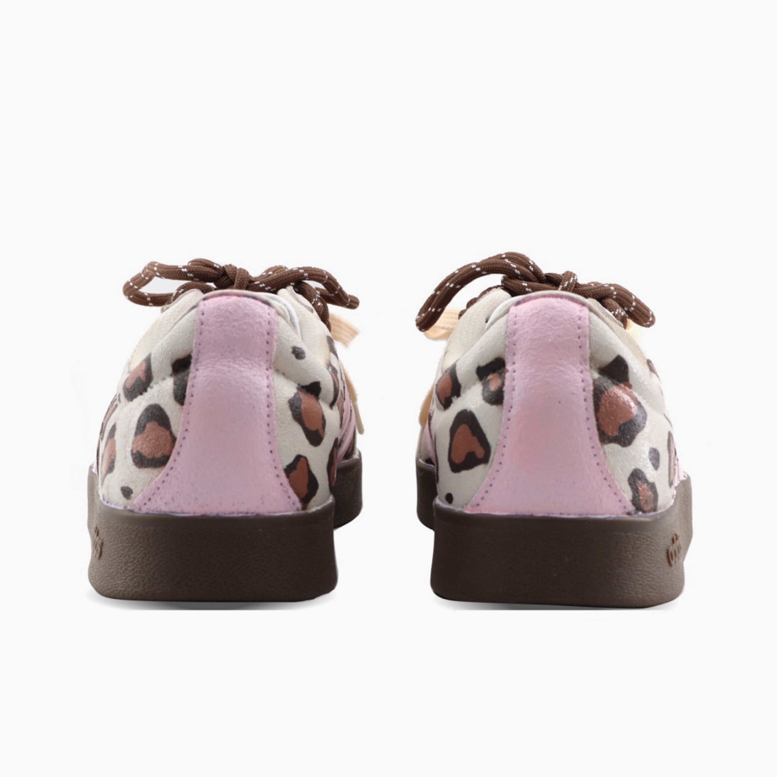 Pink Leopard Shadow - VL COURT 2.0 | Custom Handmade Sneakers
