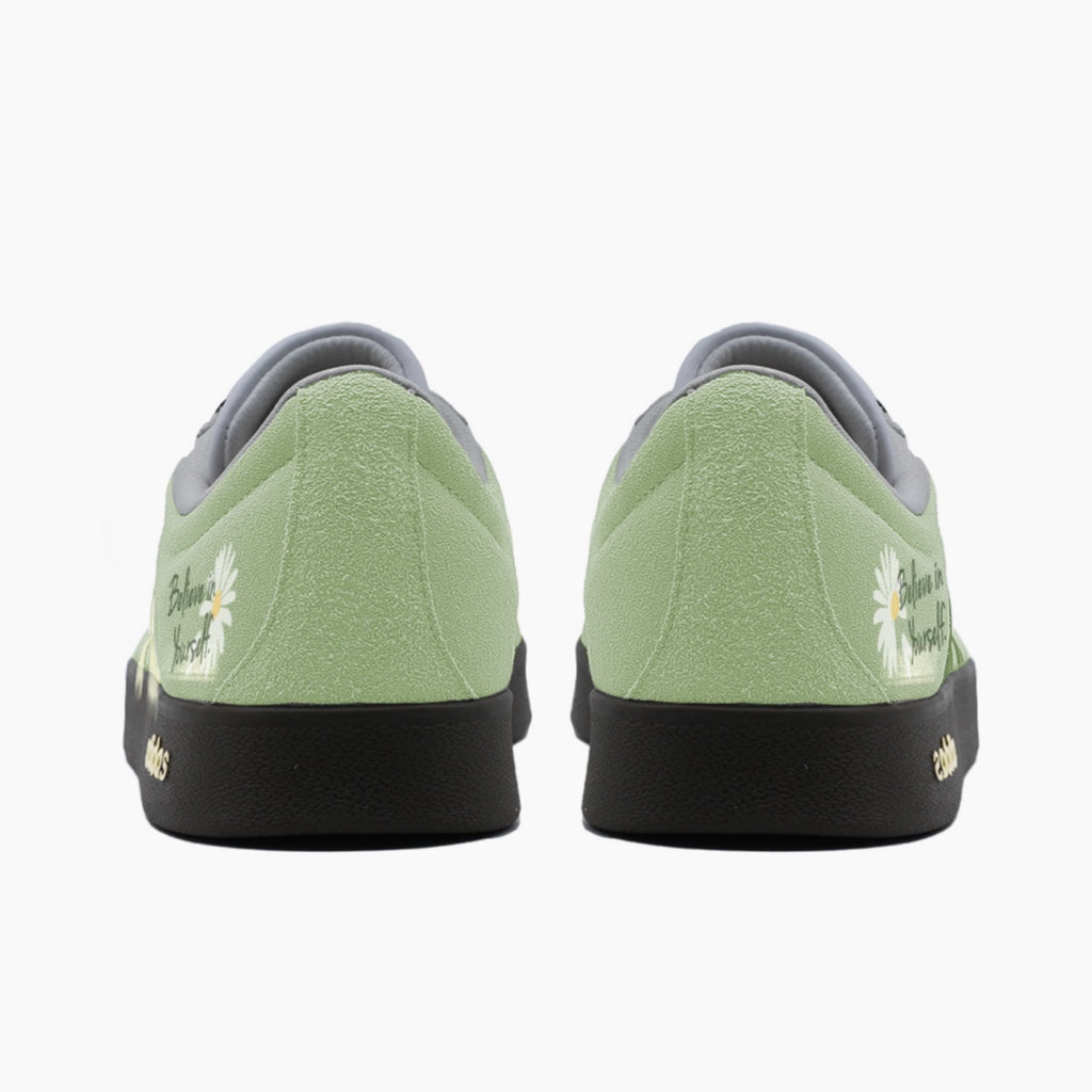 Green Meadow Daisies - VL COURT 2.0 | Custom Handmade Sneakers