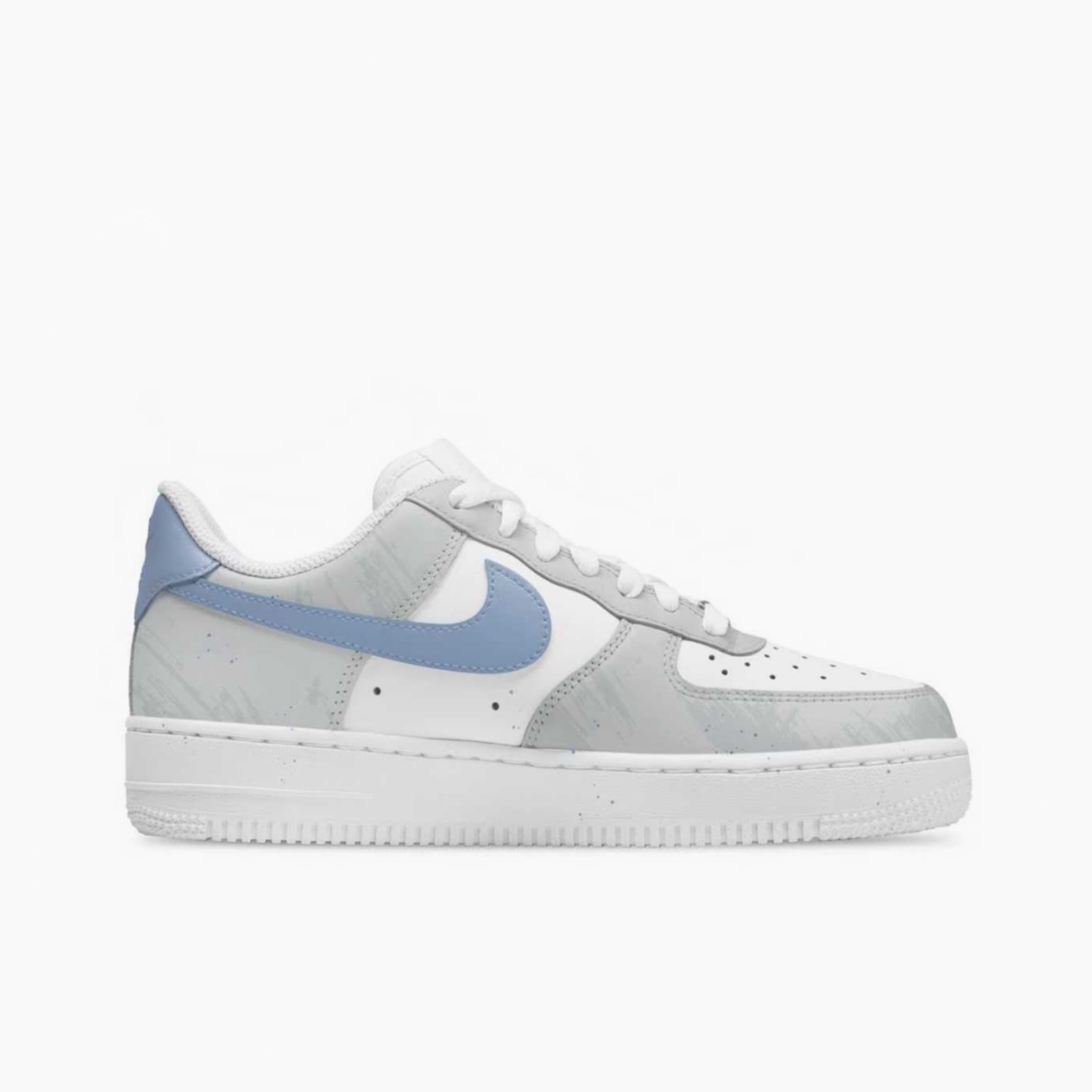 Blue-Gray Romance - Air Force 1 | Custom Handmade Sneakers