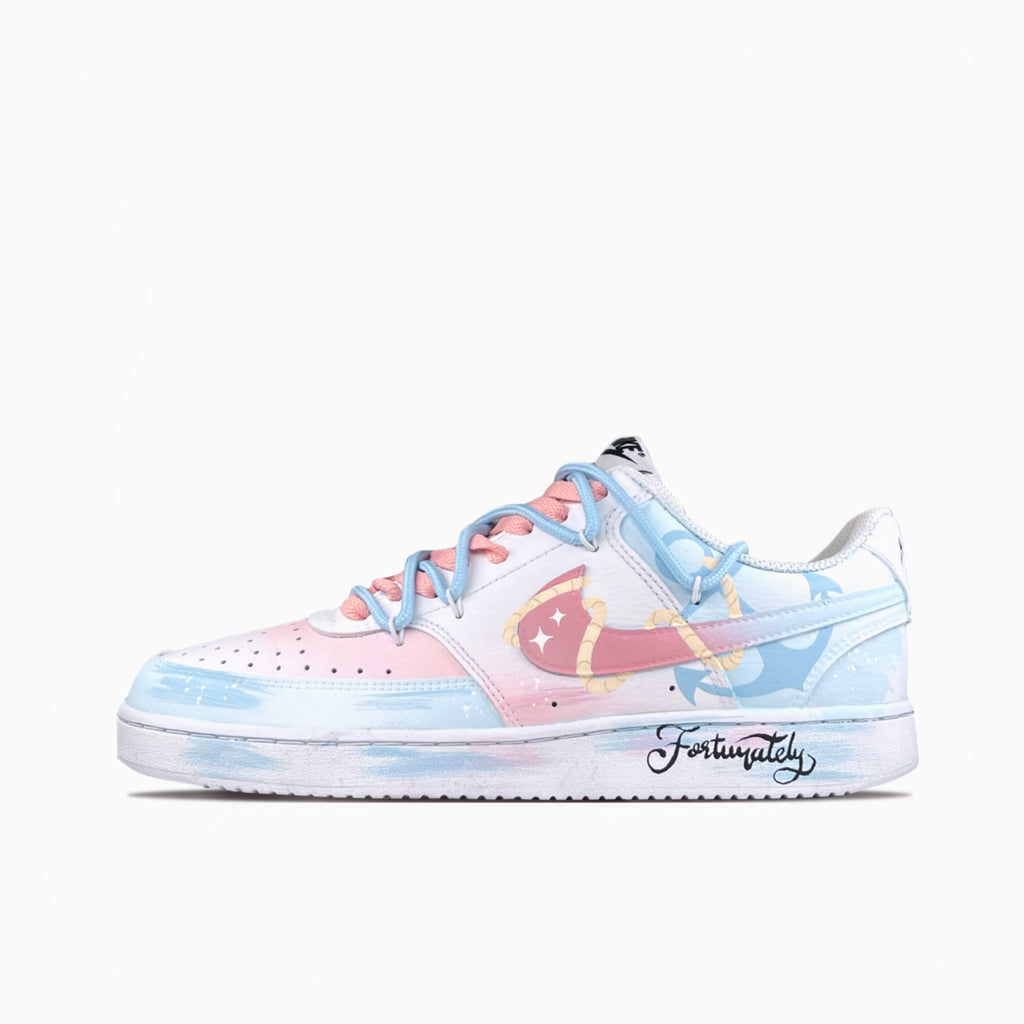 Stars and the Sea - Court Vision 1 | Custom Handmade Sneakers