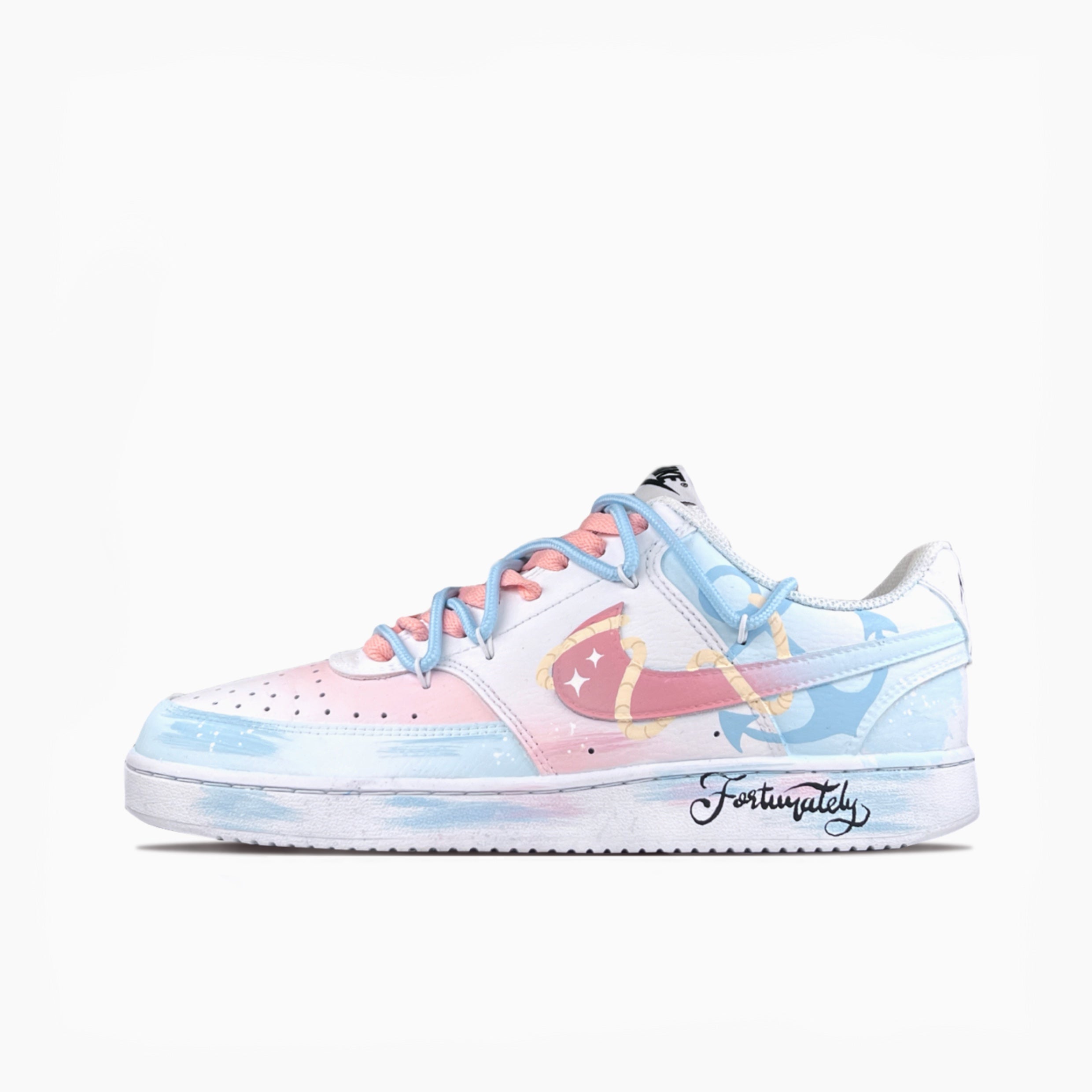 Stars and the Sea - Court Vision 1 | Custom Handmade Sneakers