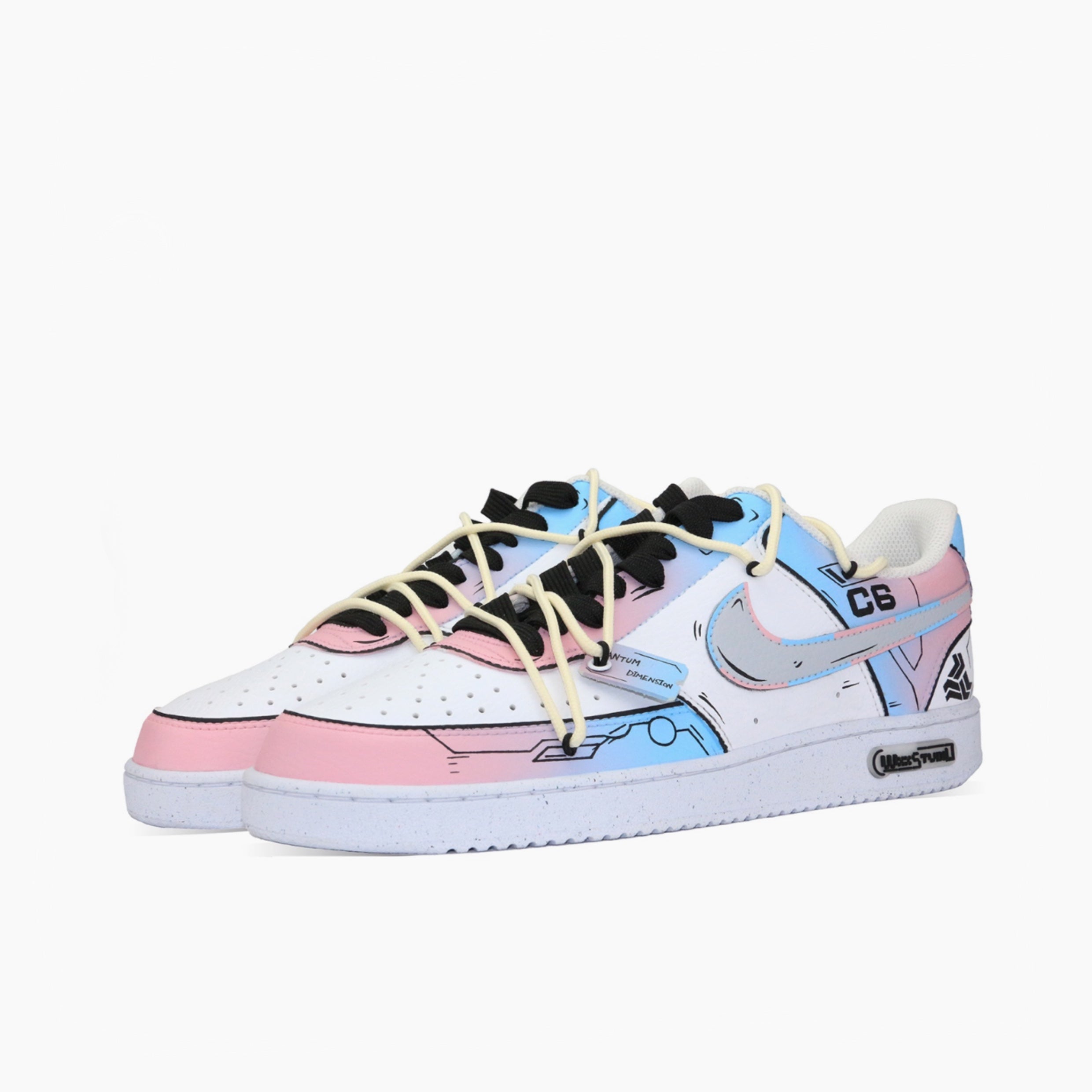 Quantum Fission - Court Vision 1 | Custom Handmade Sneakers