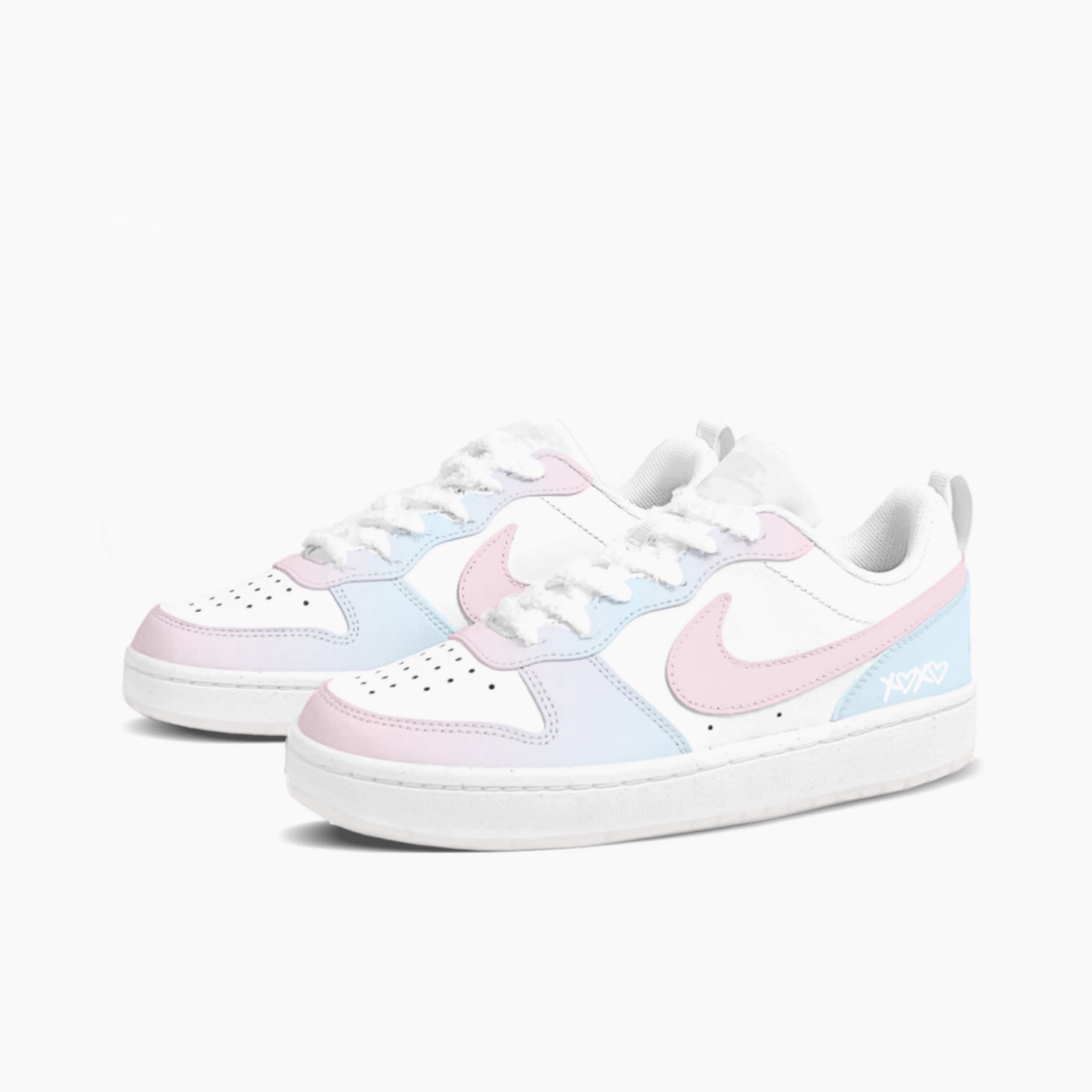 Sea Salt Milkshake - Court Borough | Custom Handmade Sneakers