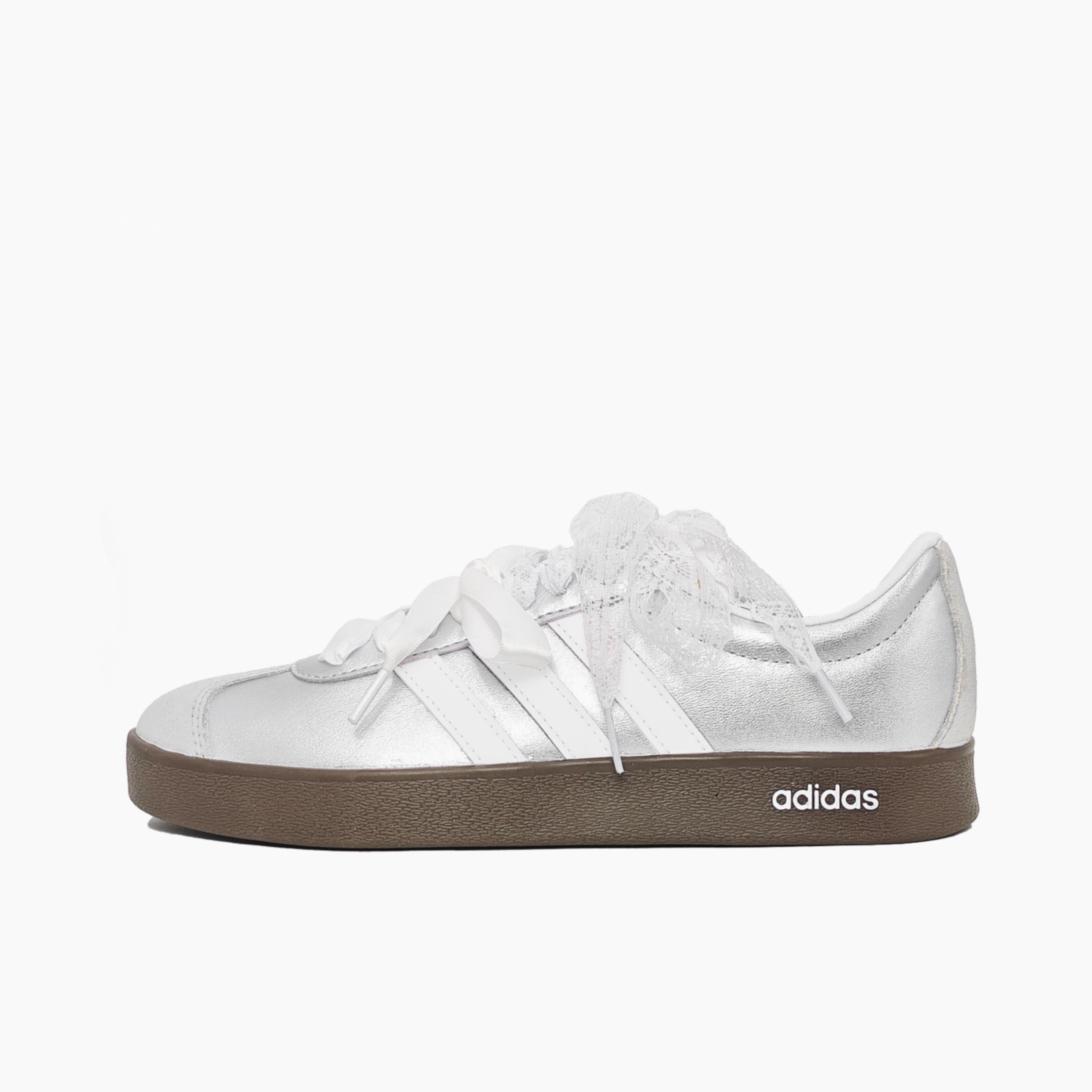 Luminous White Galaxy - VL COURT 2.0 | Custom Handmade Sneakers