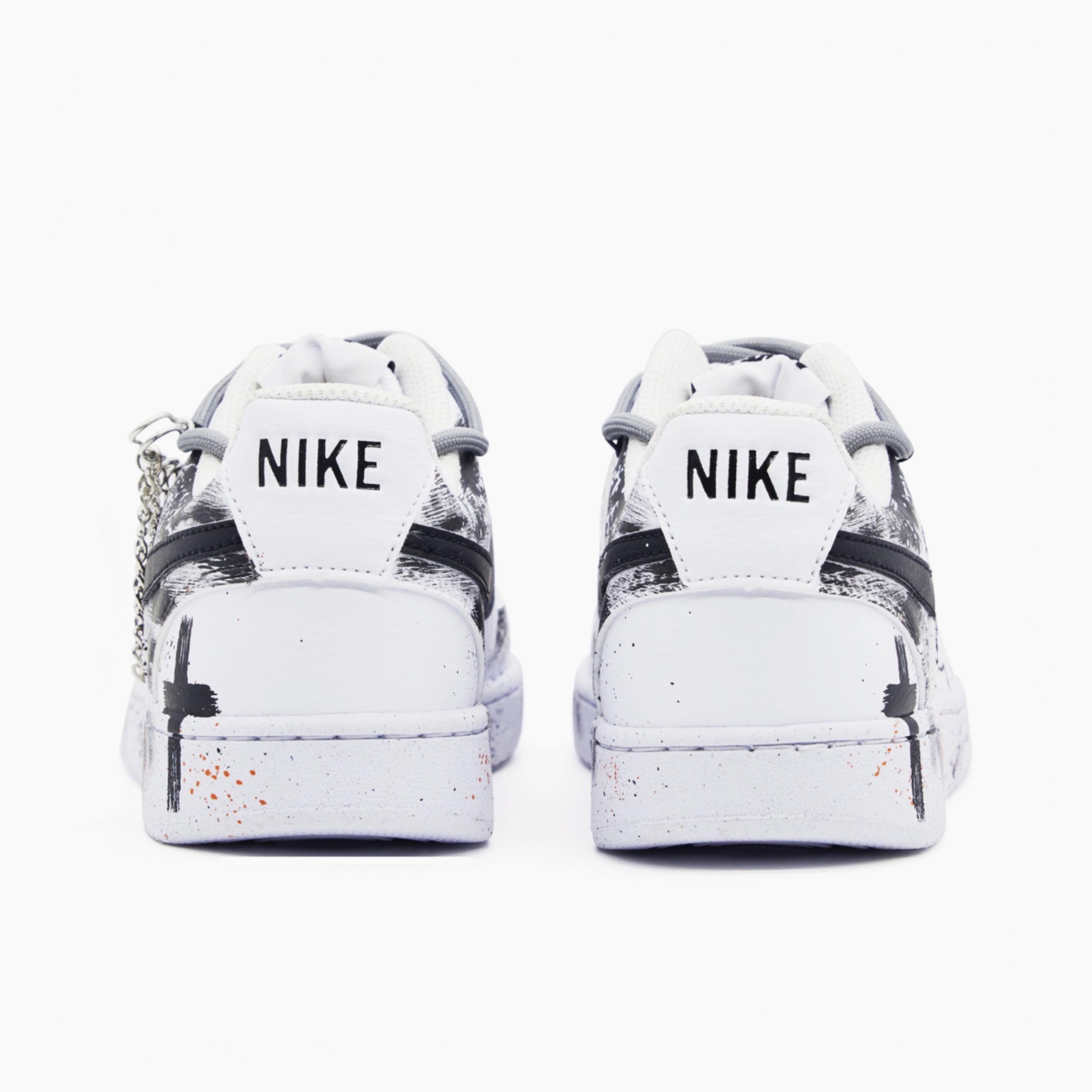 Shadowy Knight - Court Vision 1 | Custom Handmade Sneakers