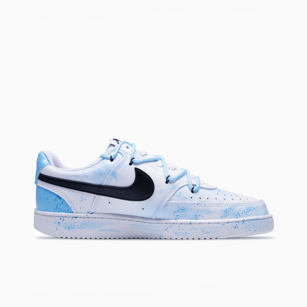 Mystery of the Ocean Blue - Court Vision 1 | Custom Handmade Sneakers