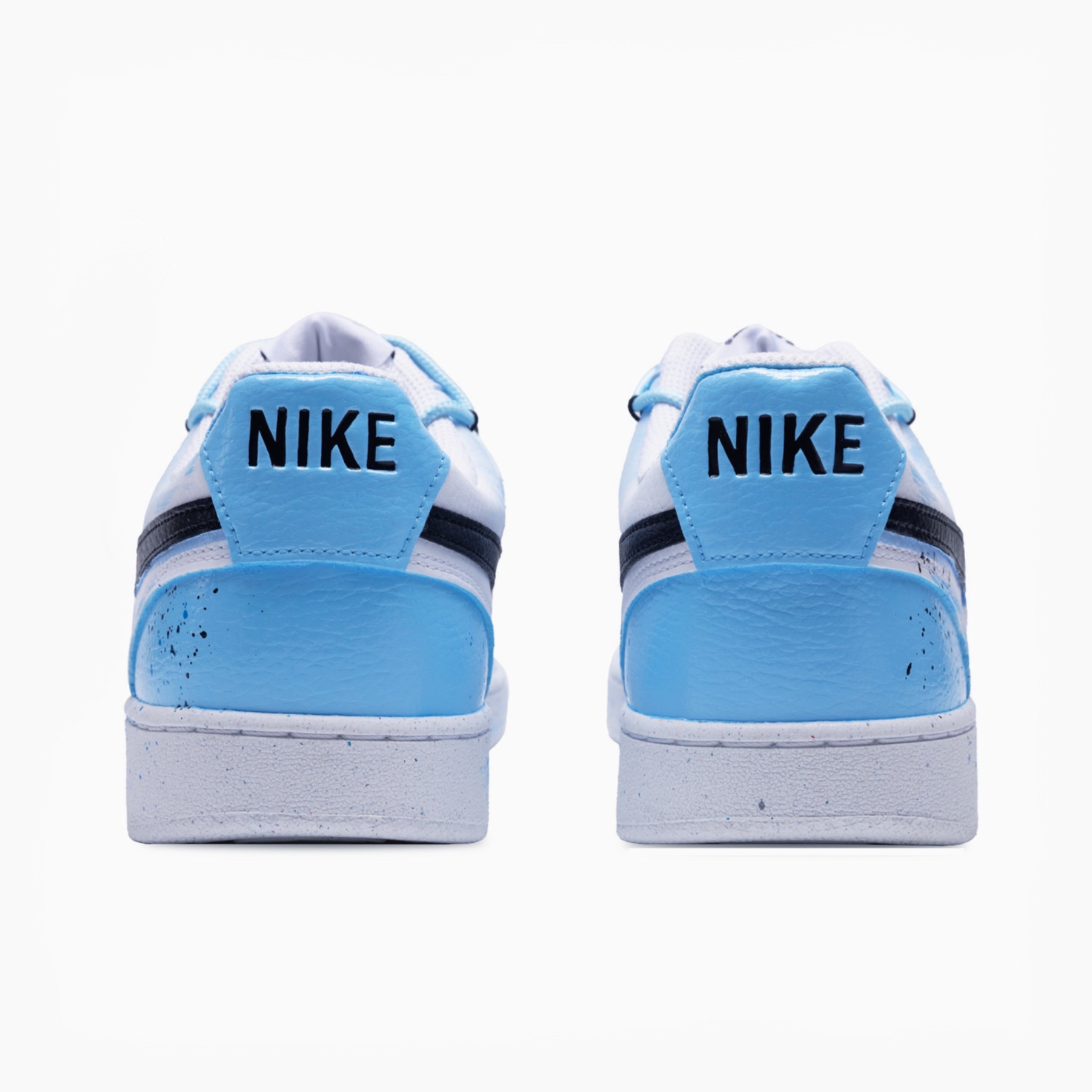 Mystery of the Ocean Blue - Court Vision 1 | Custom Handmade Sneakers