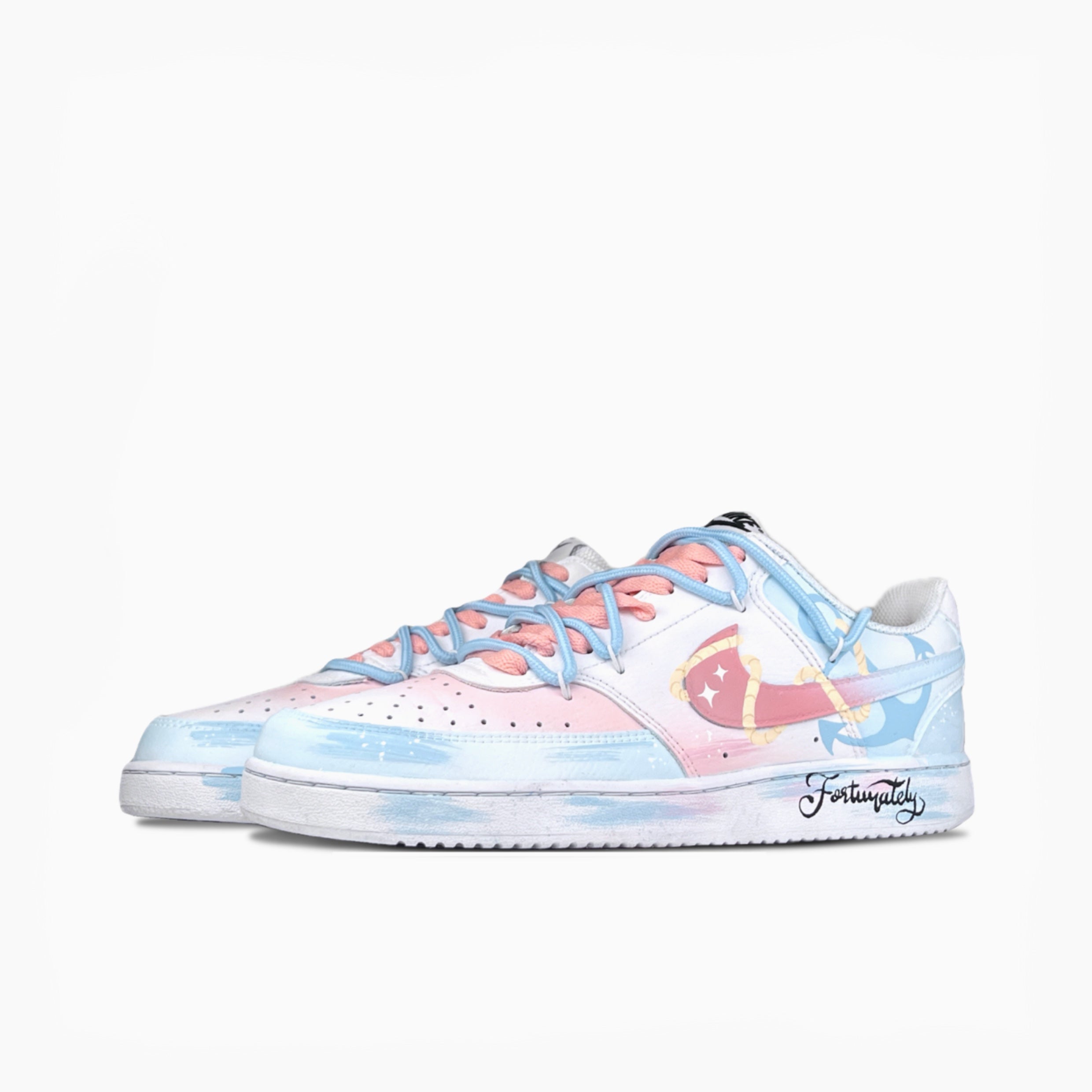 Stars and the Sea - Court Vision 1 | Custom Handmade Sneakers