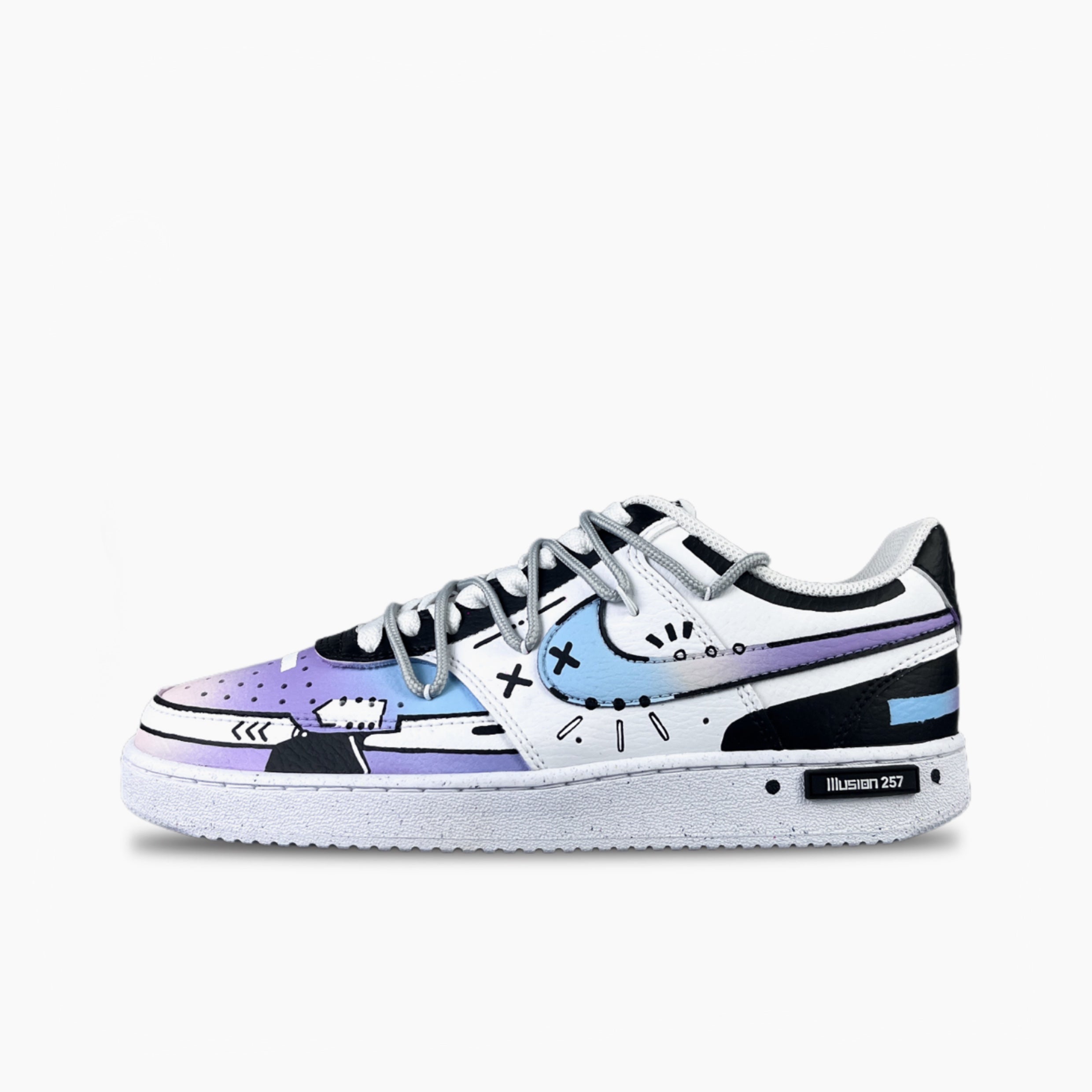 Mech Future City - Court Vision 1 | Custom Handmade Sneakers