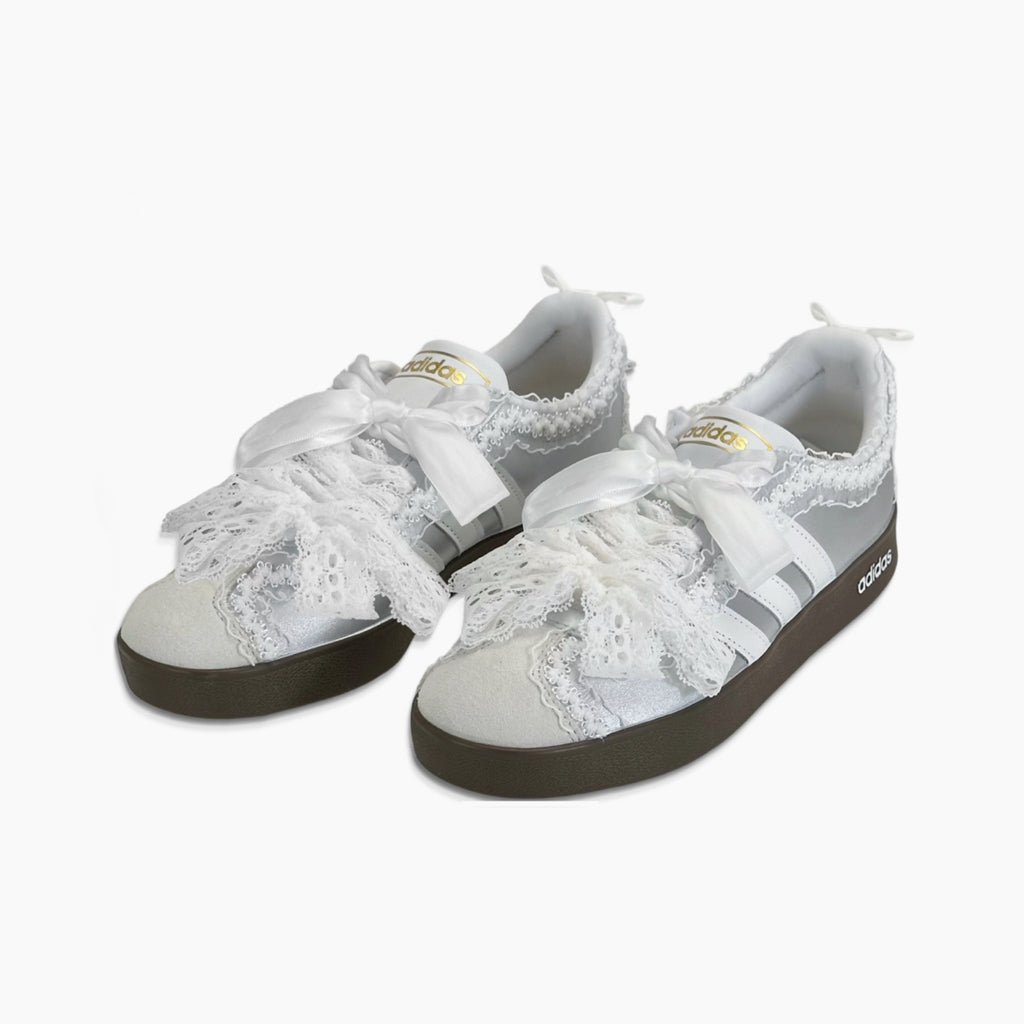 Moon-Satin Cloud Waltz - VL COURT 2.0 | Custom Handmade Sneakers