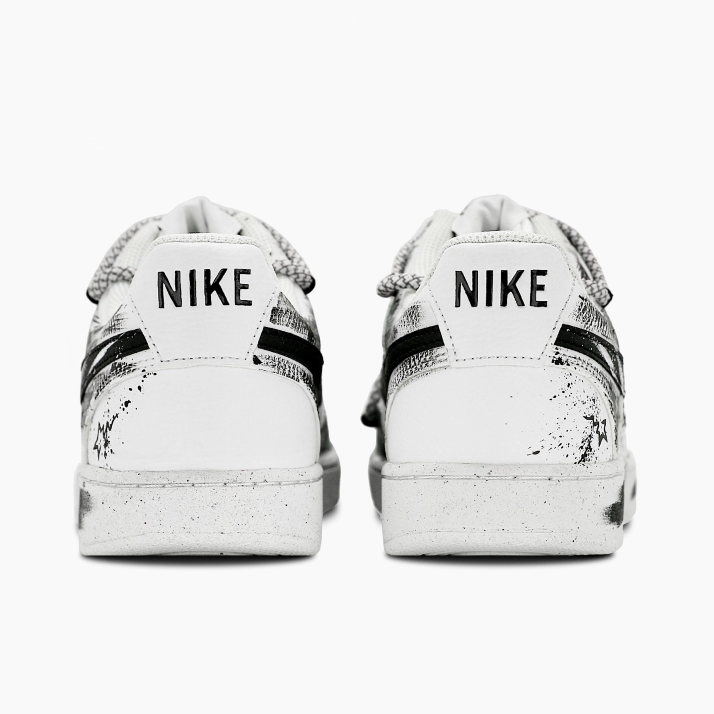 Night Shadow Weaves Dreams - Court Vision 1 | Custom Handmade Sneakers