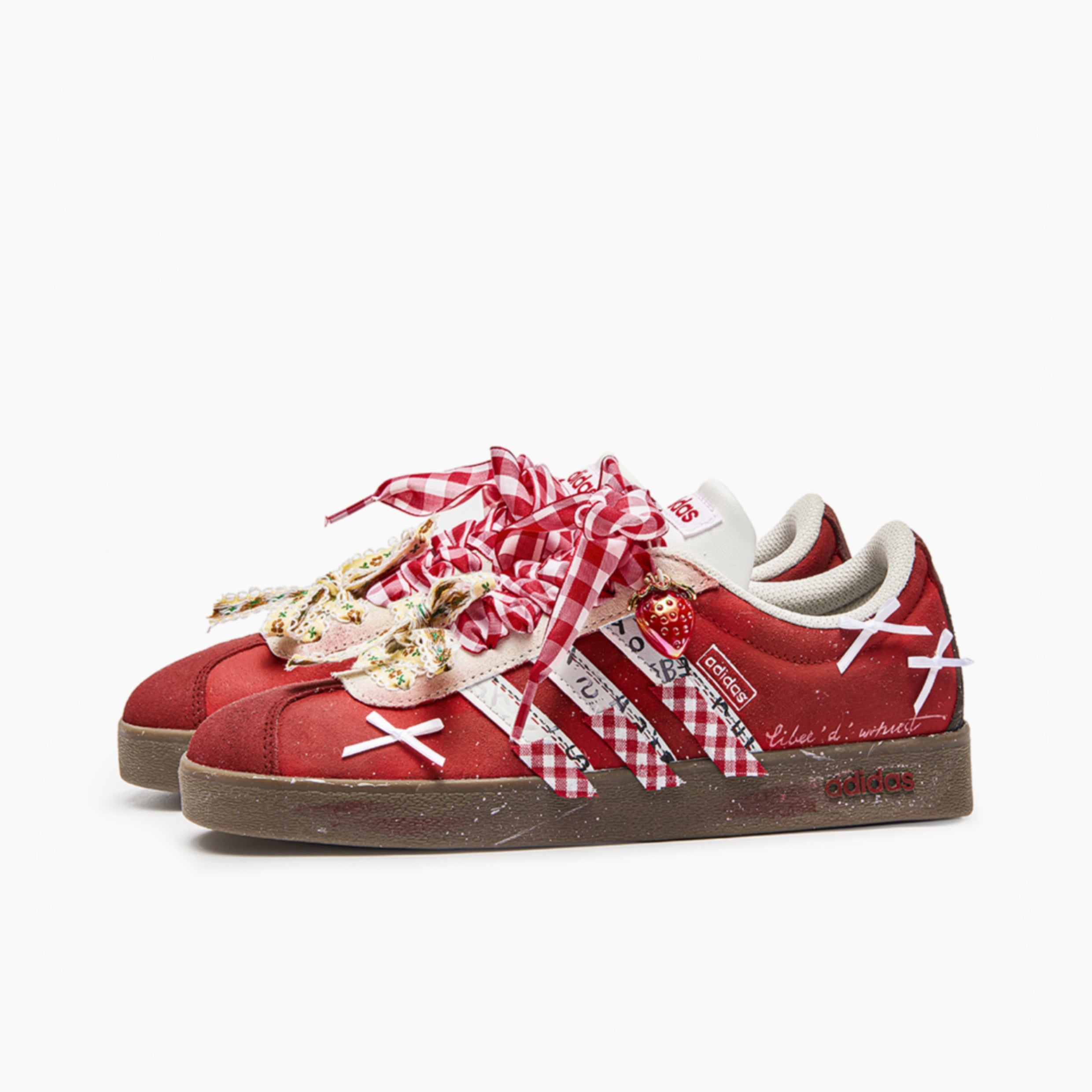 Strawberry - VL COURT | Custom Handmade Sneakers