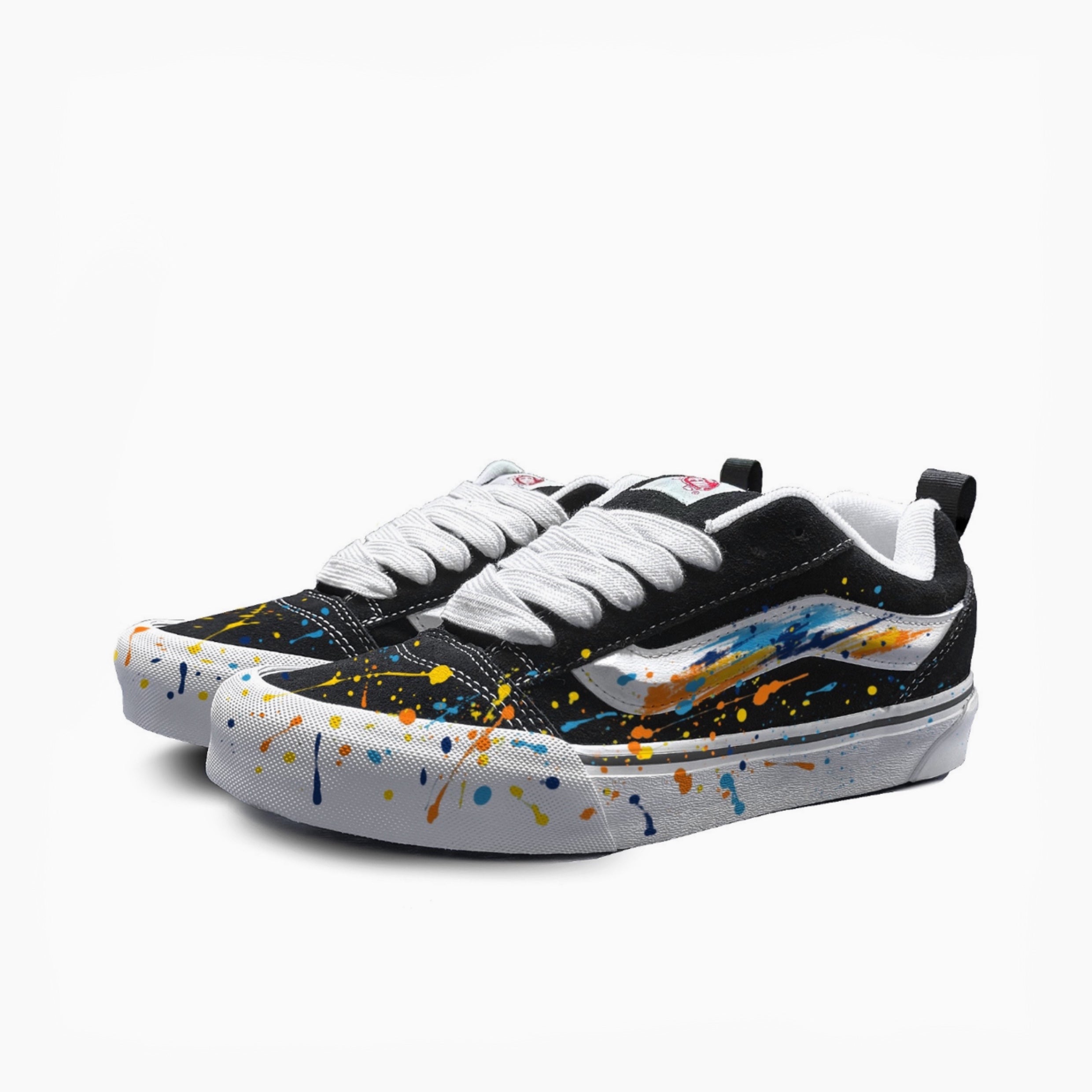 Colorful Ink - Knu Skool | Custom Handmade Sneakers