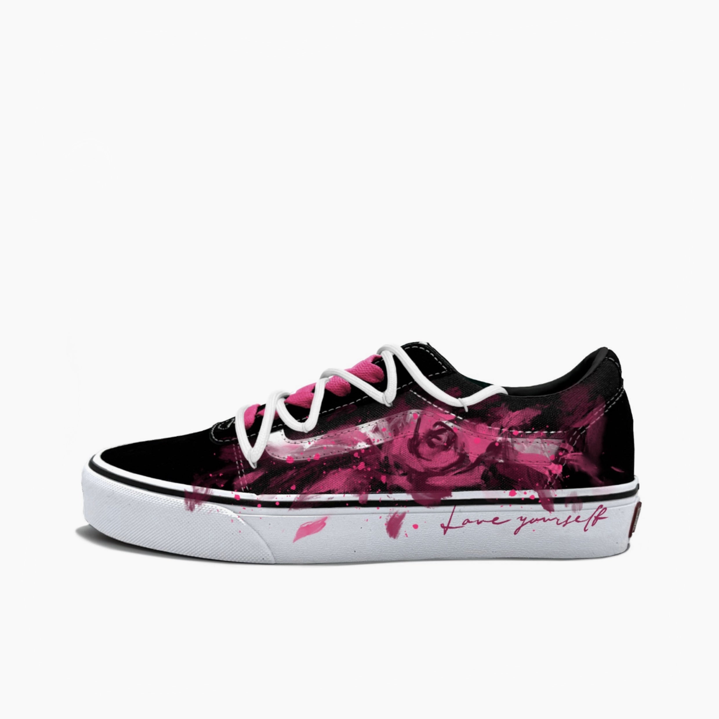 Love the Rose, Delight Yourself - Ward | Custom Handmade Sneakers