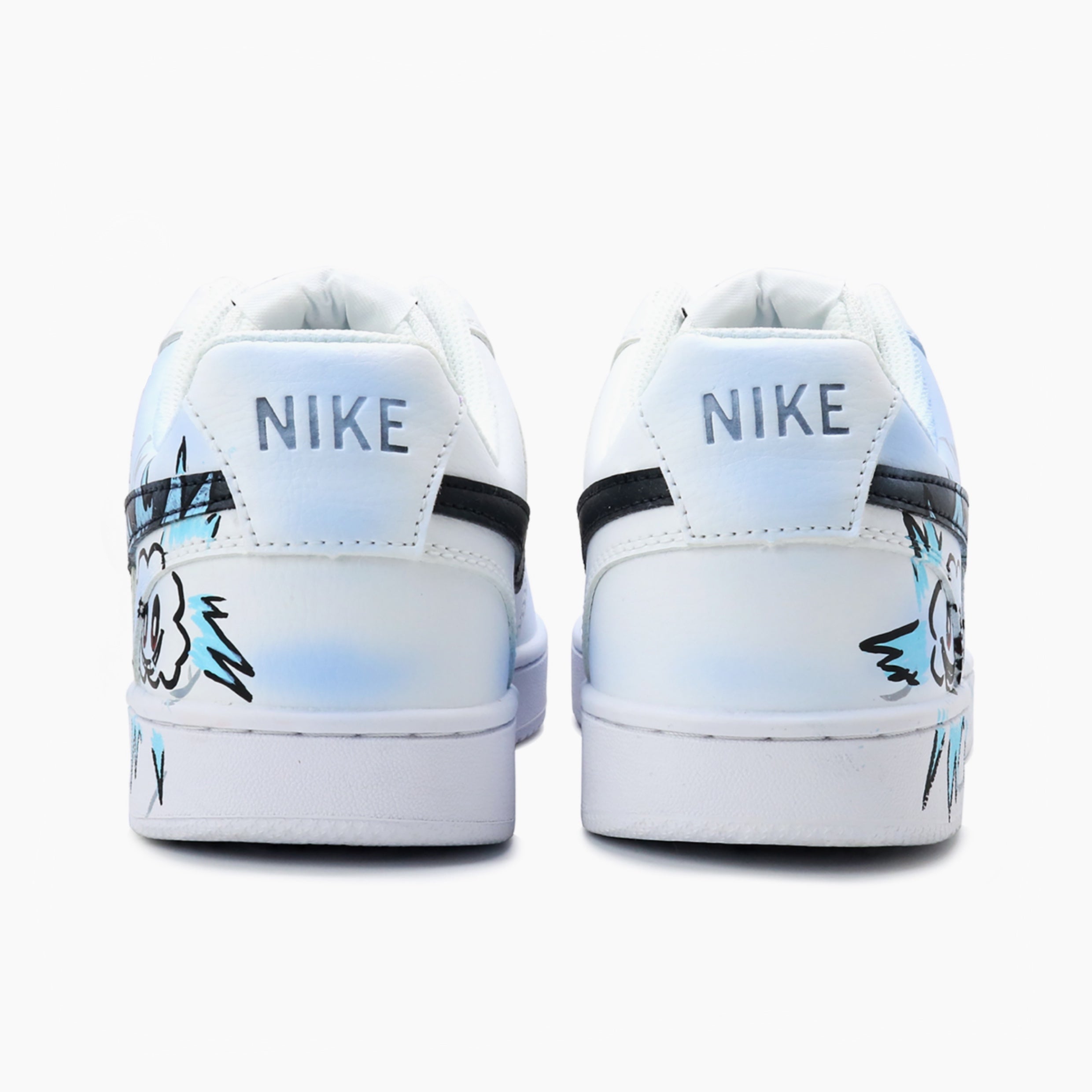 Cloud Burst - Court Vision 1 | Custom Handmade Sneakers