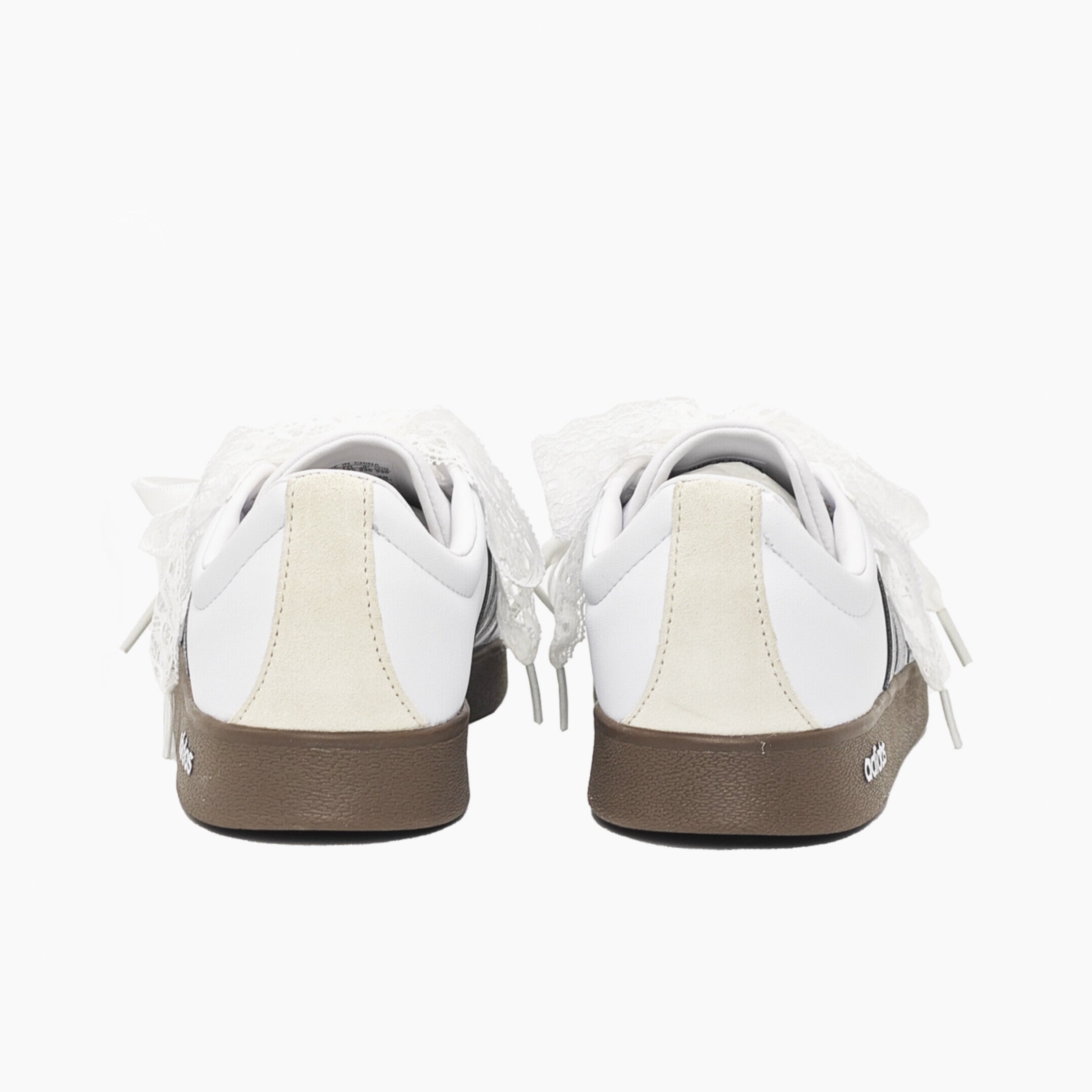 Silver Lacework - VL COURT 2.0 | Custom Handmade Sneakers