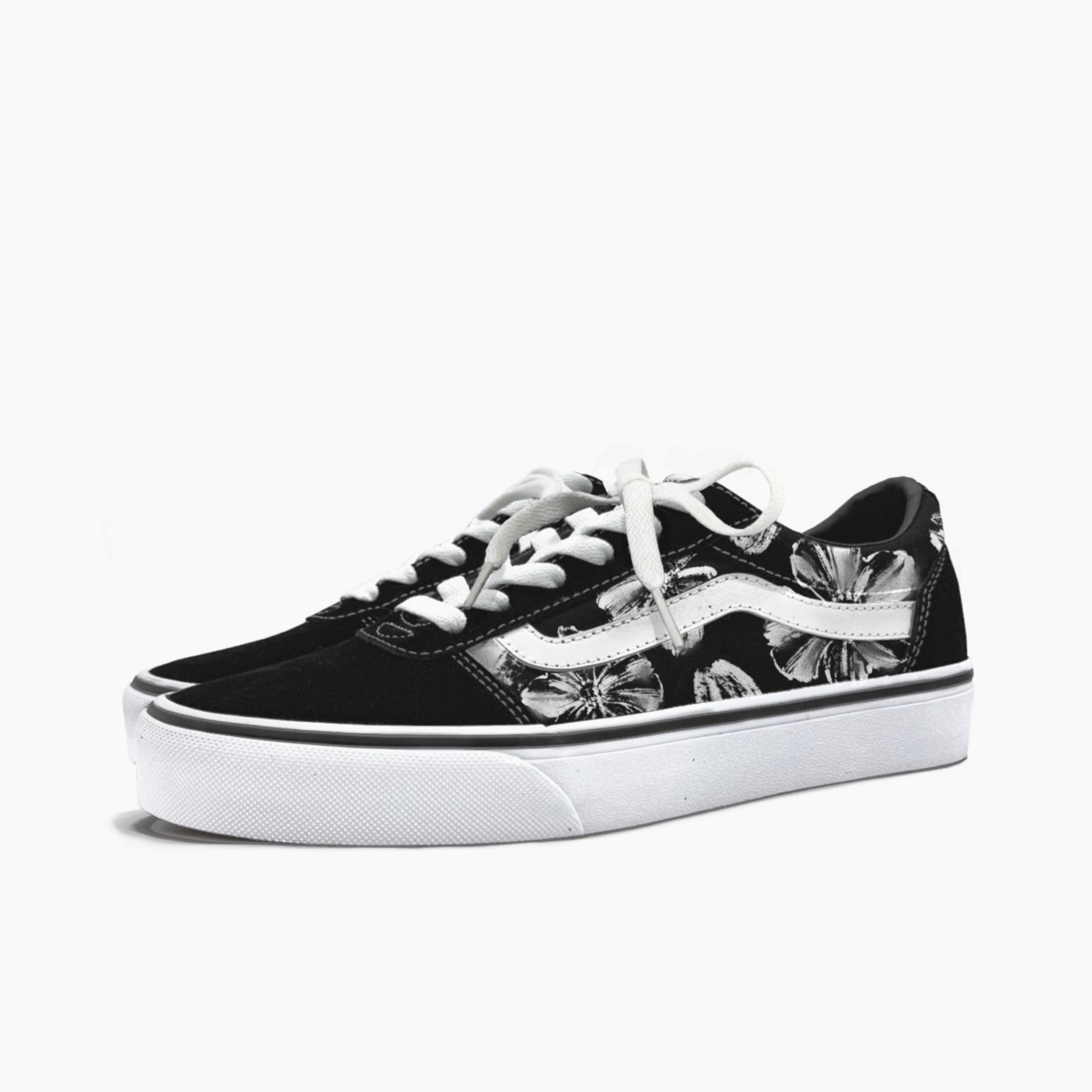 Ink Shadow of Plain Blossoms - Ward | Custom Handmade Sneakers