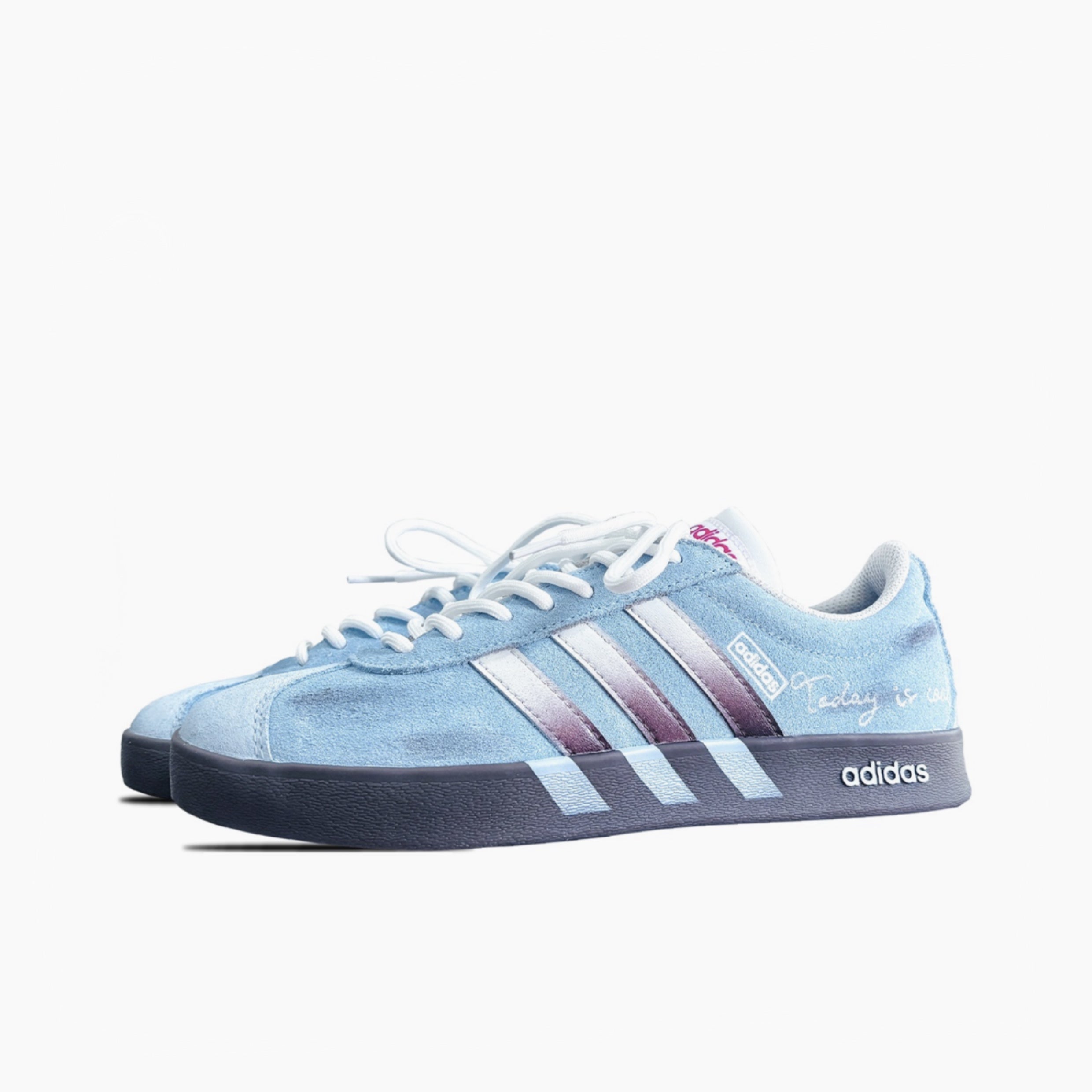 Azure Glaze - VL COURT 2.0 | Custom Handmade Sneakers