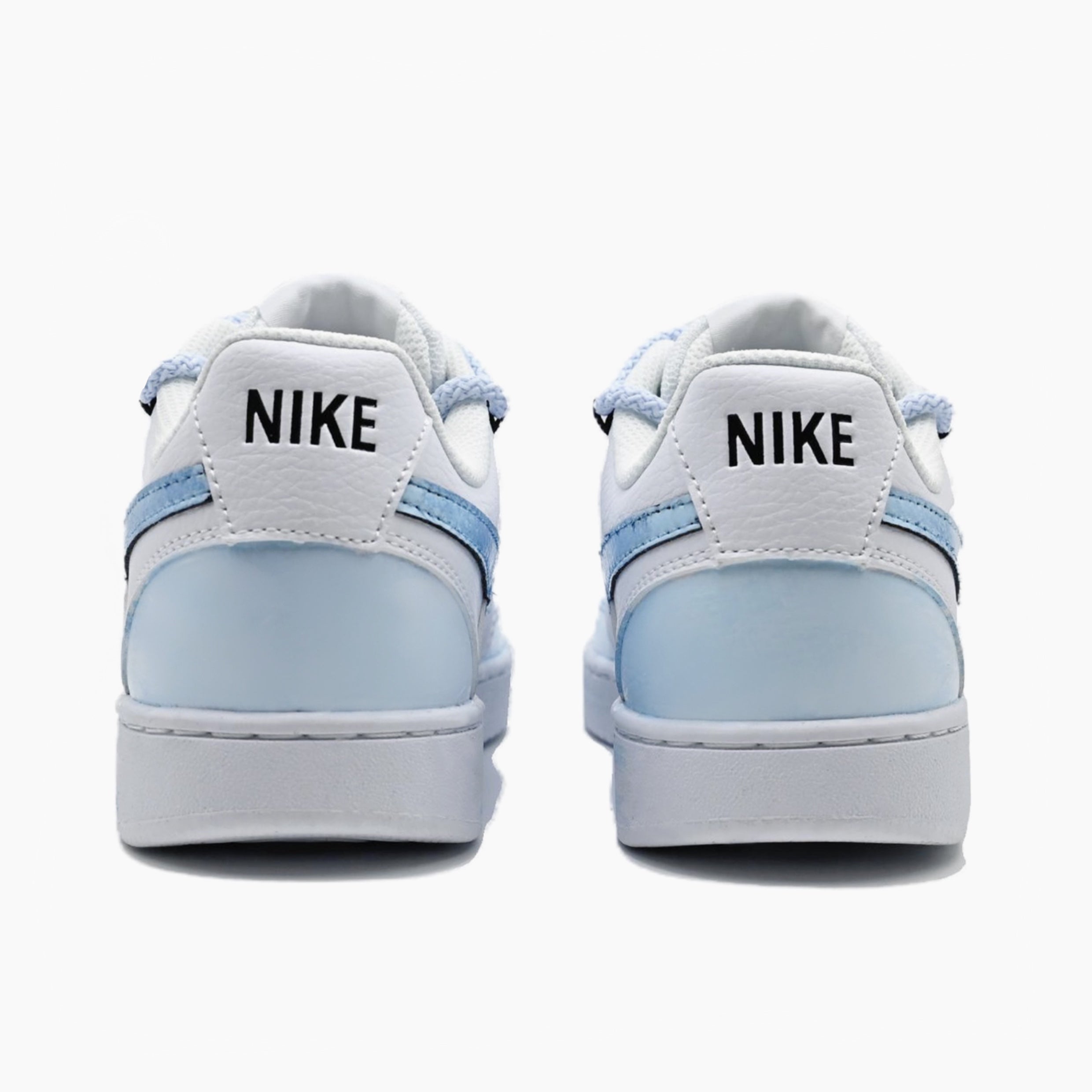 Coastal Serenity - Court Vision 1 | Custom Handmade Sneakers