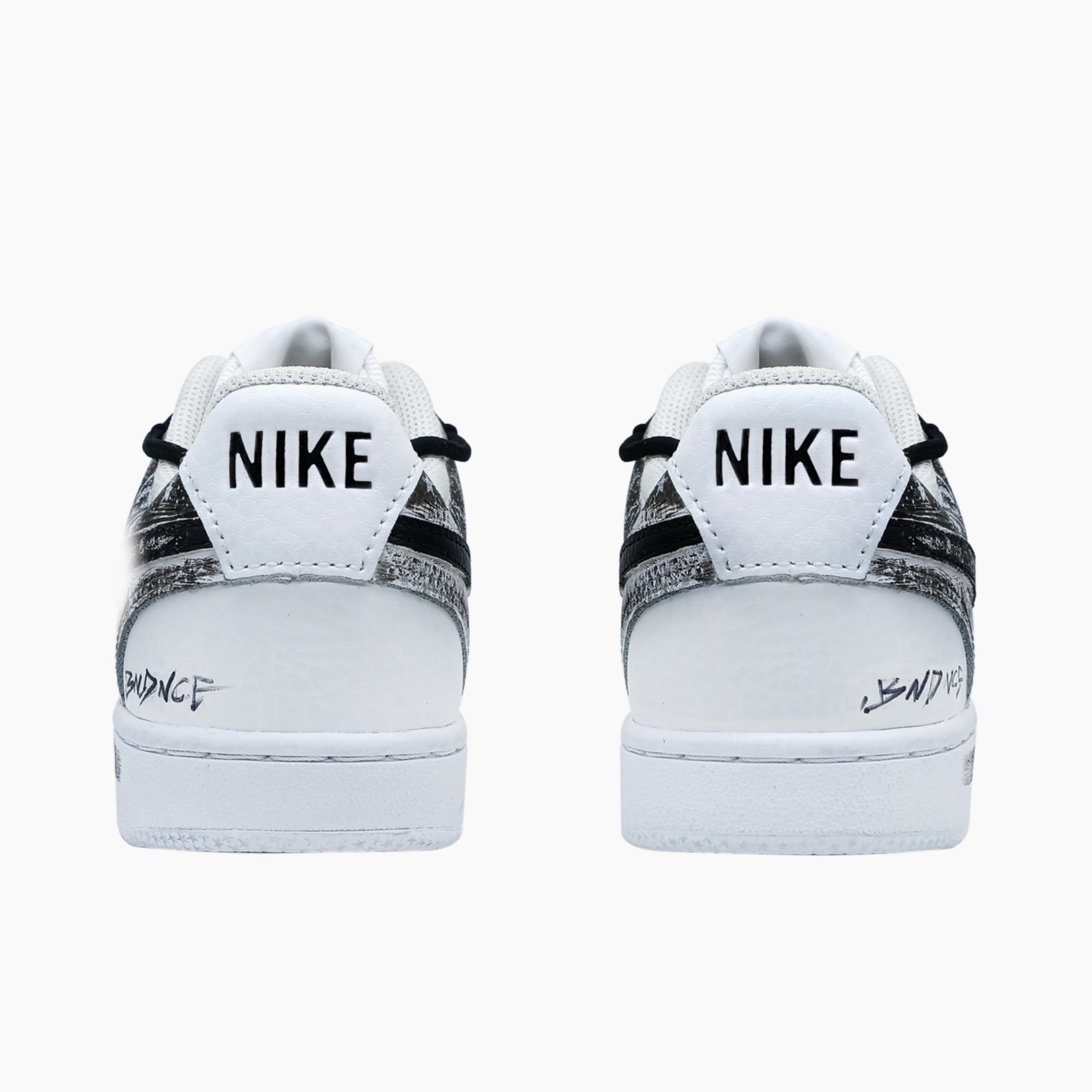 Shadowbound Knight - Court Vision 1 | Custom Handmade Sneakers