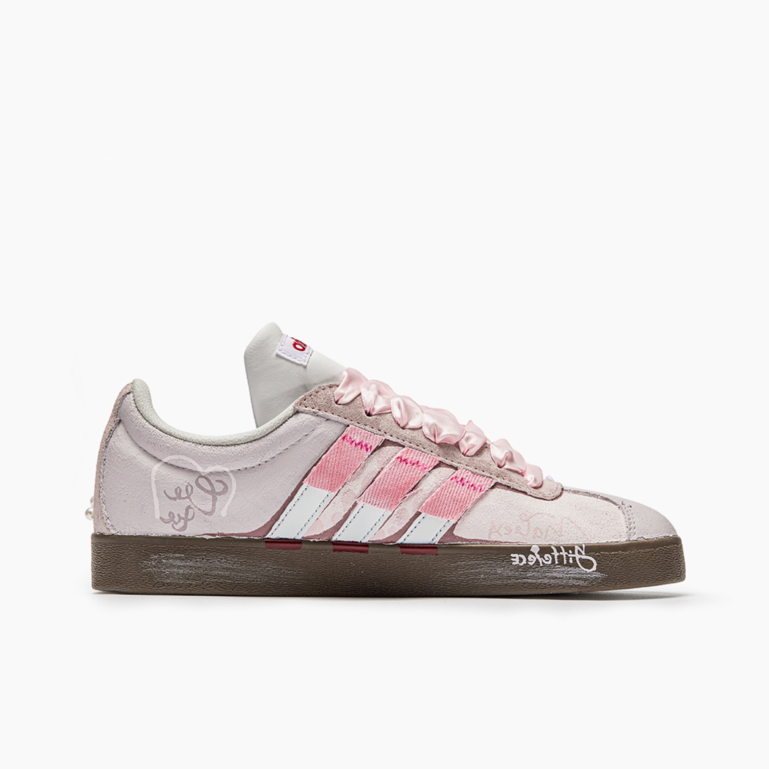 Blush Linen - VL COURT | Custom Handmade Sneakers