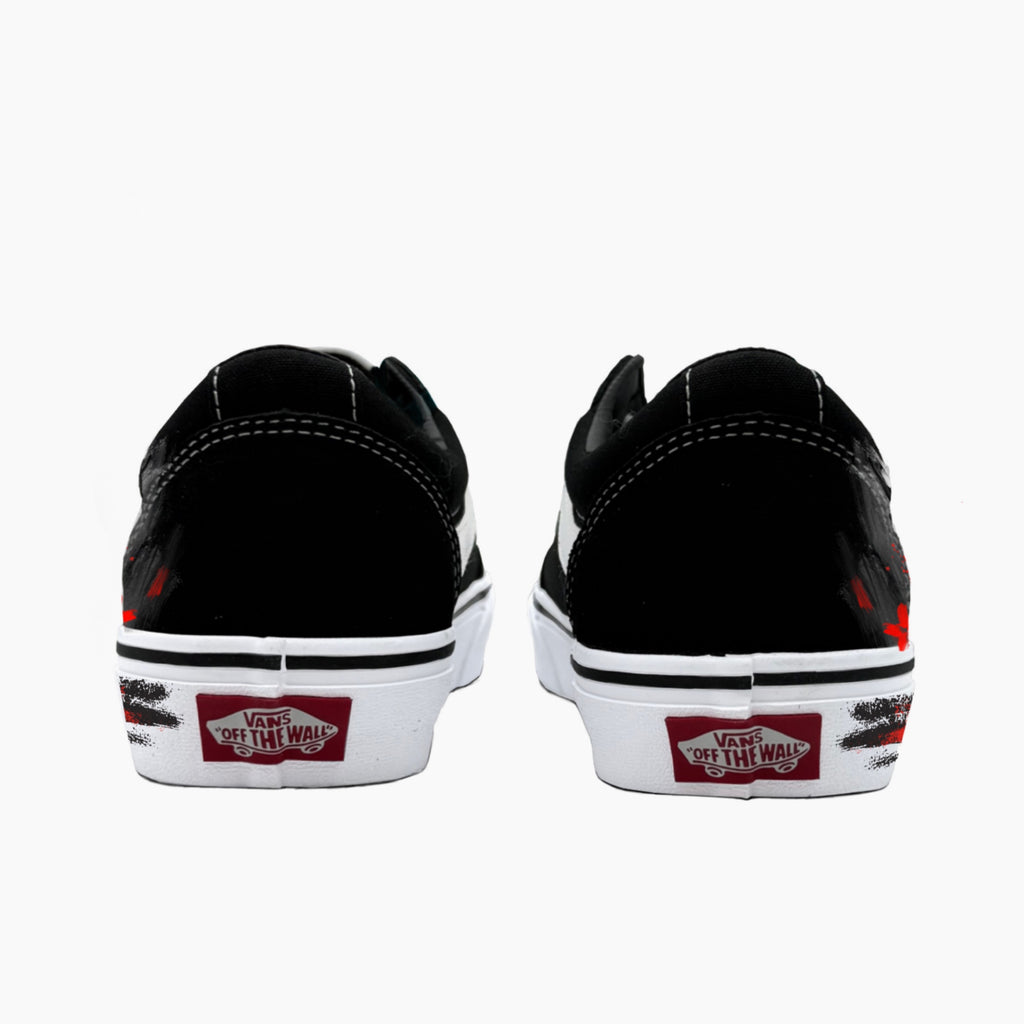 Ink Rhythm and Plum Fragrance - Ward | Custom Handmade Sneakers