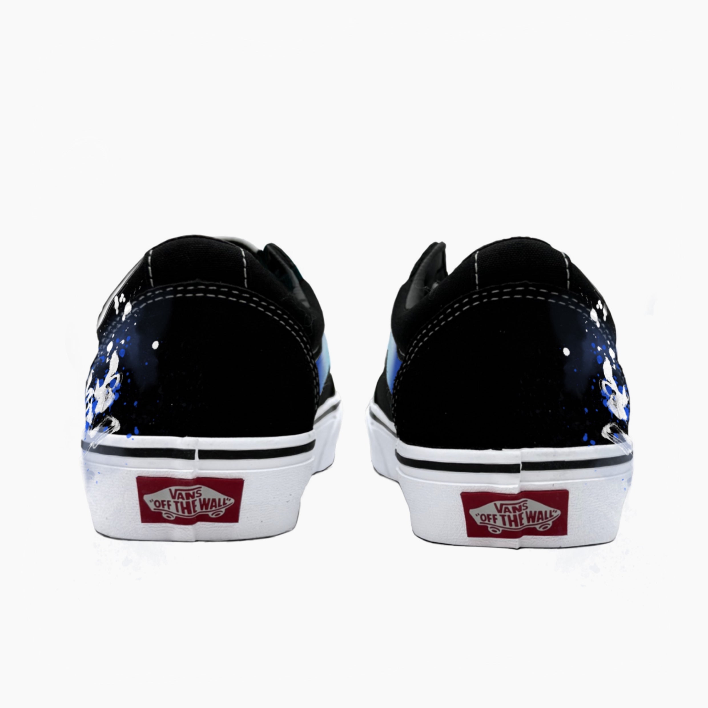 Snake Dancing with Red Silk Ribbon - Ward | Custom Handmade Sneakers