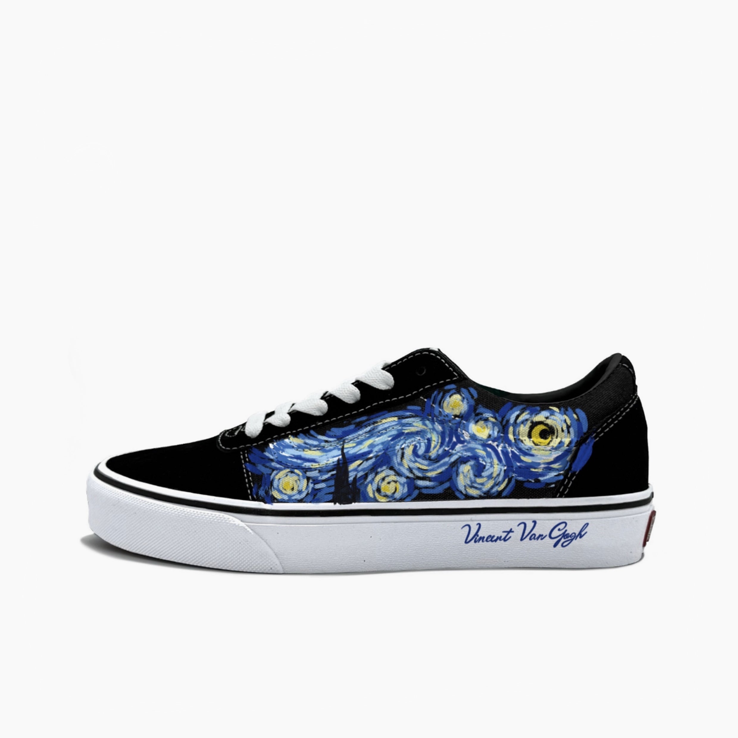 Midnight Swirl Art - Ward | Custom Handmade Sneakers