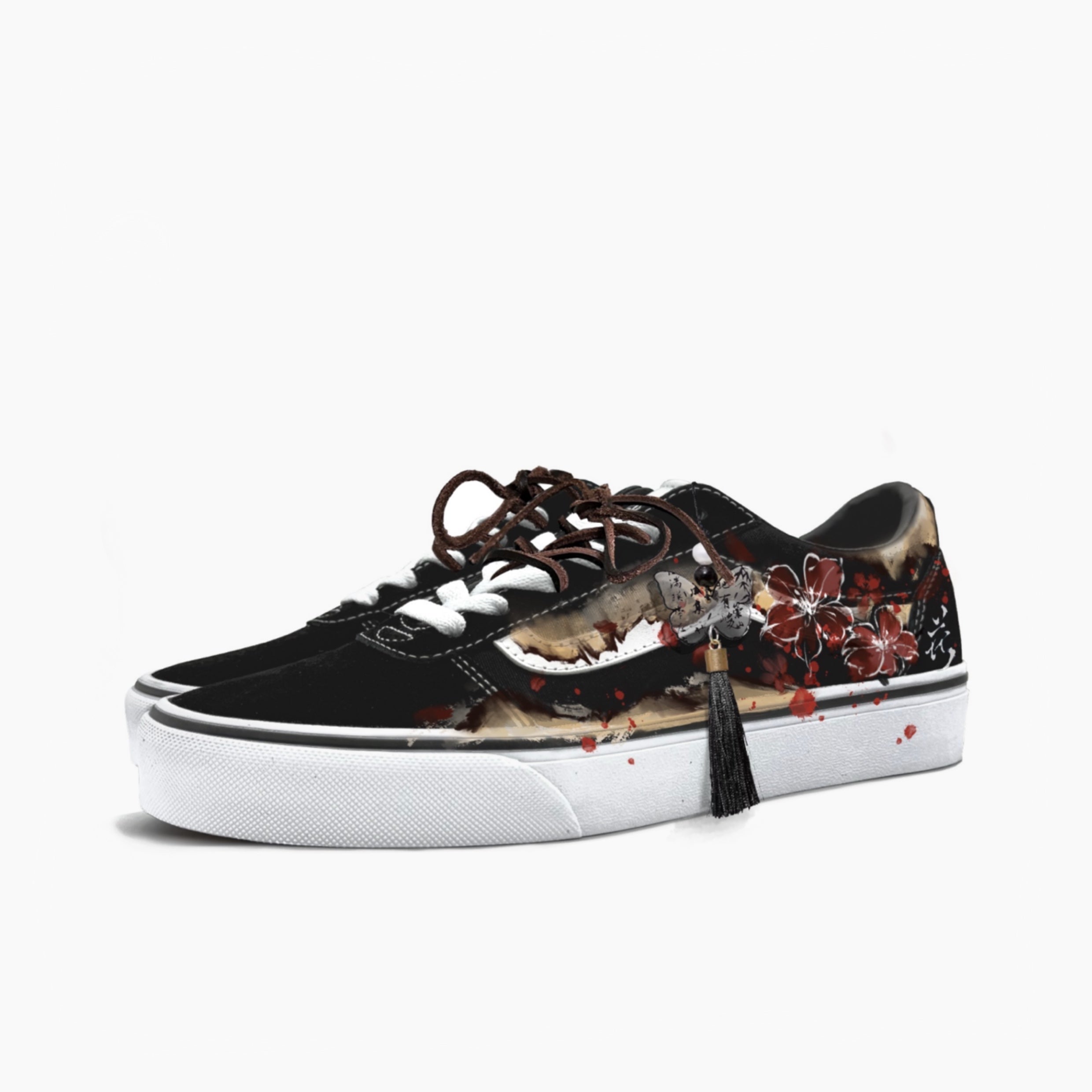 Letter in a Sea of Flowers - Ward | Custom Handmade Sneakers