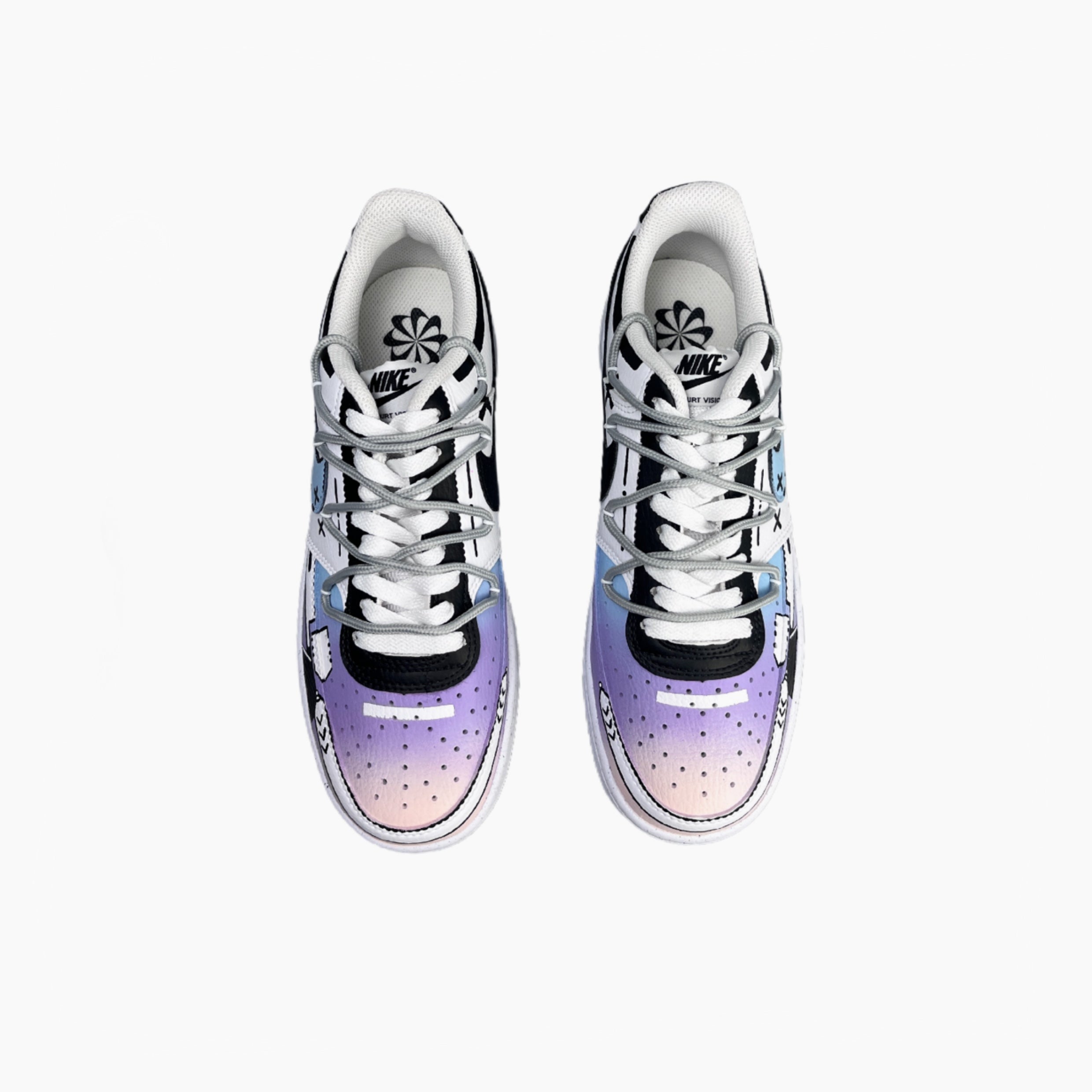 Mech Future City - Court Vision 1 | Custom Handmade Sneakers