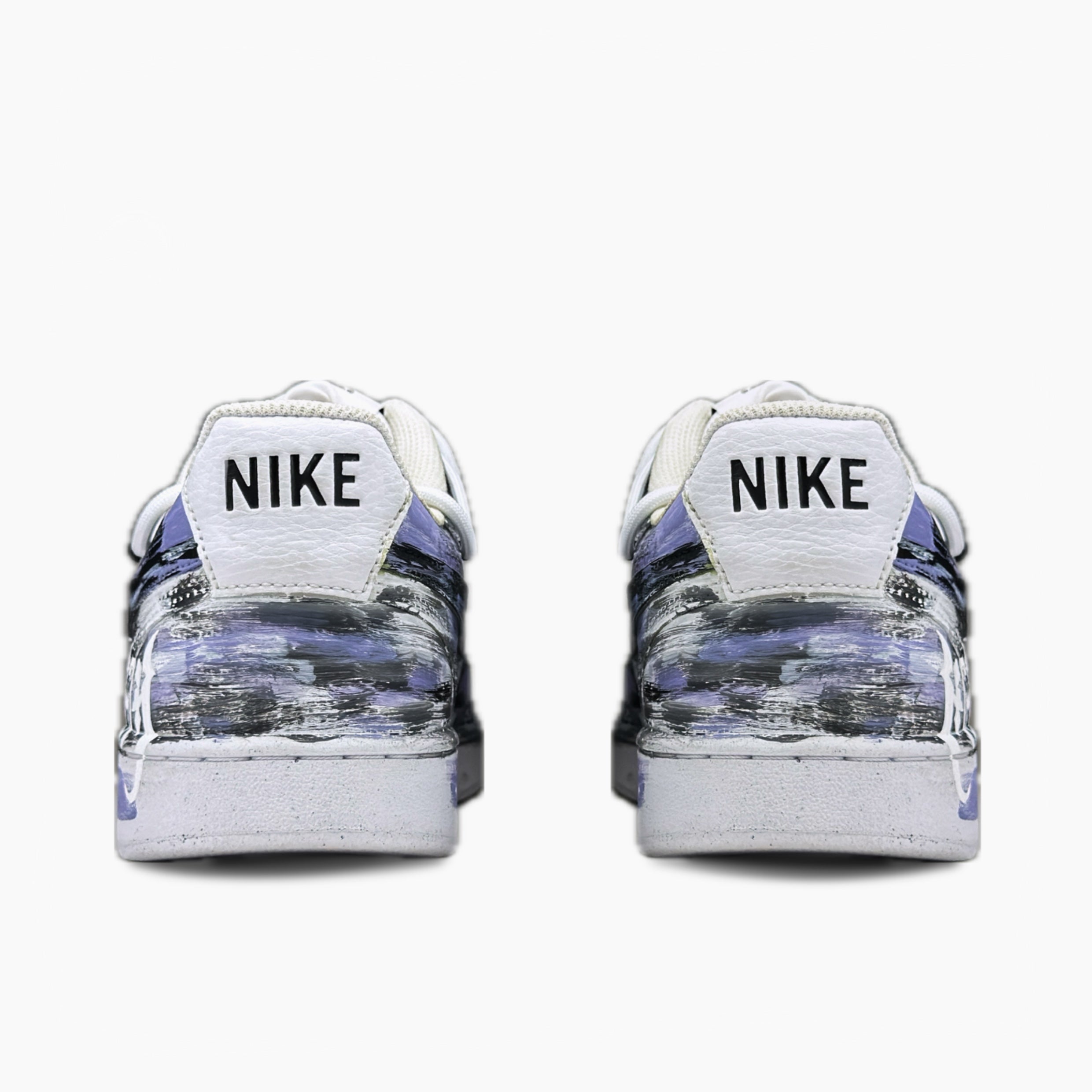 Twilight Shade - Court Vision 1 | Custom Handmade Sneakers