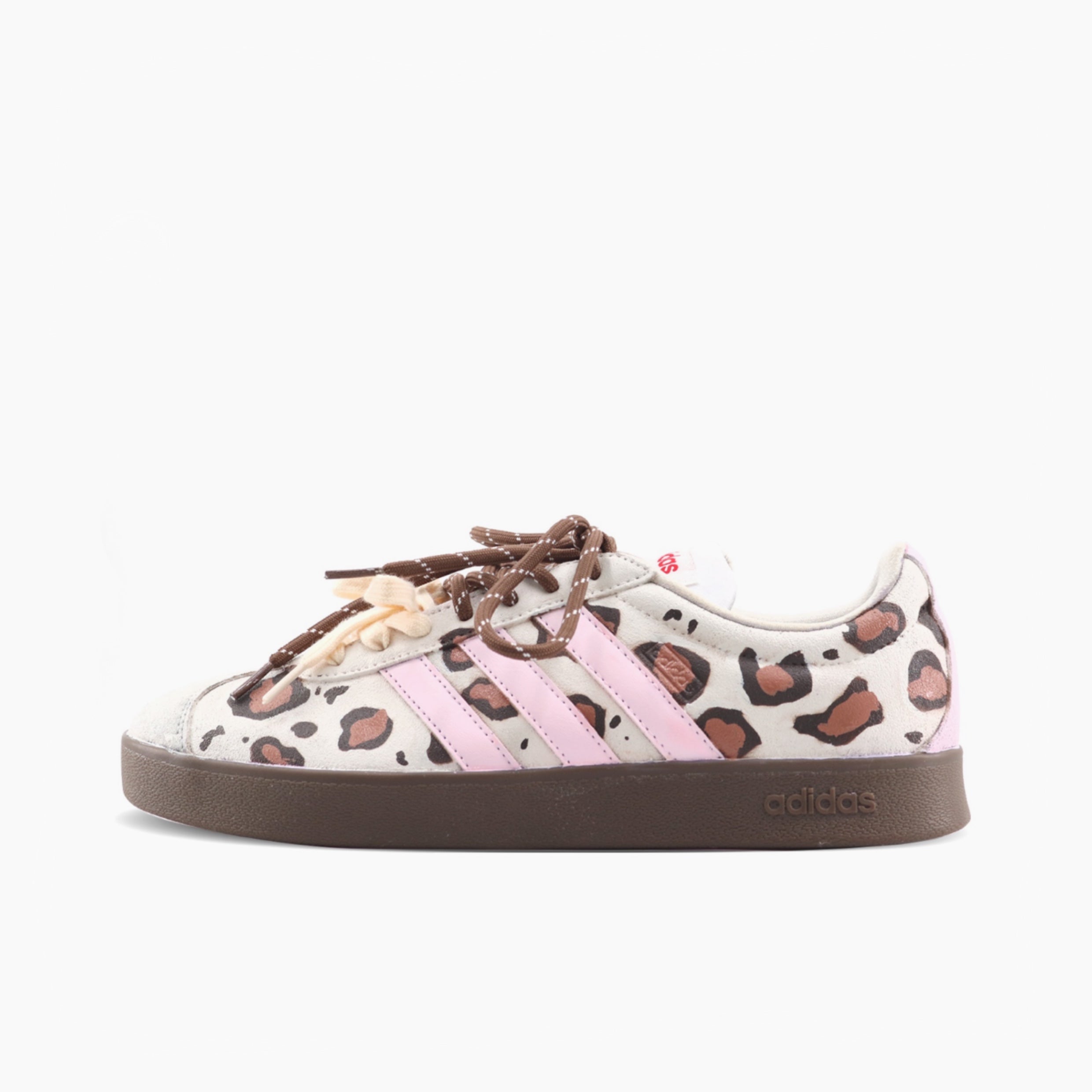 Pink Leopard Shadow - VL COURT 2.0 | Custom Handmade Sneakers